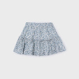 Sky Blue Floral Skirt