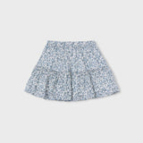 Sky Blue Floral Skirt