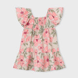 Mandarin Florals Smocked Dress