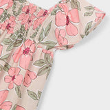 Mandarin Florals Smocked Dress