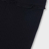Ribbed Flare Leggings - Black