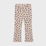 Ribbed Flare Leggings - Dotted
