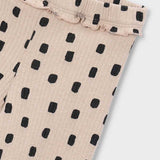 Ribbed Flare Leggings - Dotted