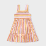 Sunset Rainbow Striped Dress