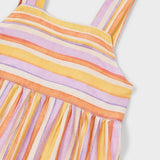 Sunset Rainbow Striped Dress