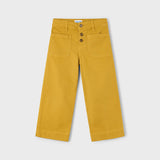 Twill Girl's Pants - Mustard