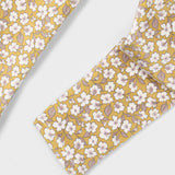 Print Velvet Leggings - Mustard
