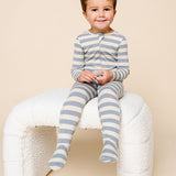 Lincoln Ribbed Zipper Footies