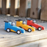 Wooden Pullback Racers