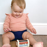 Wooden Rolling Kitten Rattle