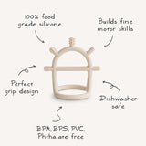 No-Drop Blush Sensory Teether