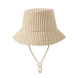 Bucket Hat - Honey Stripe Small