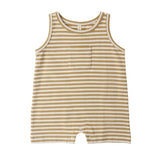 Sleeveless One-Piece - Honey Stripe