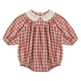 Heidi Romper - Vintage Plaid