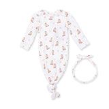 Mini Cowgirl Boots Knotted Gown Set