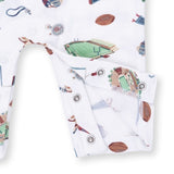 Vintage Football Uni Romper