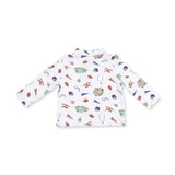 Vintage Football Polo Long Sleeve Shirt