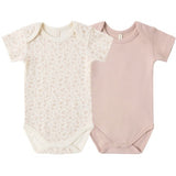 Short Sleeve Bodysuit Pack - Ditsy + Blush