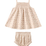 Smocked Tank + Bloomer Set - Strawberries