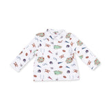 Vintage Football Polo Long Sleeve Shirt