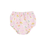 Floral Check Smocked Ruffle Sundress & Diaper Cover