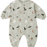 Relaxed Fleece Jumpsuit - Halloween Things