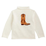 Cowboy Boot Rollneck Sweater