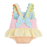 Soft Pastels Seersucker Swimsuit