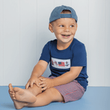 Americana Smocked Short Set