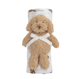Doodle  Swaddle and Rattle Set