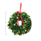 Whimsy Felt Wreath ornament