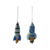 Beaded Rocket Ornament
